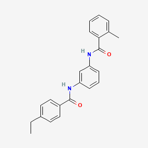 N-{3-[(4-ethylbenzoyl)amino]phenyl}-2-methylbenzamide