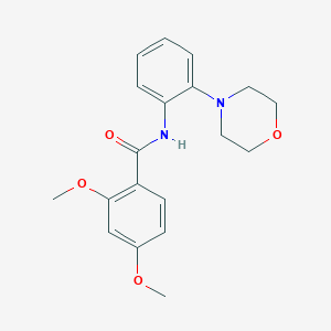 molecular formula C19H22N2O4 B4408865 2,4-dimethoxy-N-[2-(morpholin-4-yl)phenyl]benzamide 