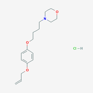 molecular formula C17H26ClNO3 B4408881 4-{4-[4-(allyloxy)phenoxy]butyl}morpholine hydrochloride 