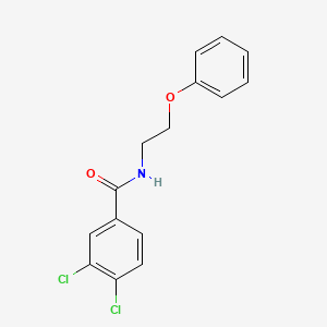 molecular formula C15H13Cl2NO2 B4408937 3,4-dichloro-N-(2-phenoxyethyl)benzamide 