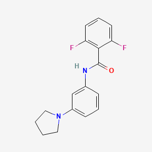 molecular formula C17H16F2N2O B4408950 2,6-difluoro-N-[3-(1-pyrrolidinyl)phenyl]benzamide 