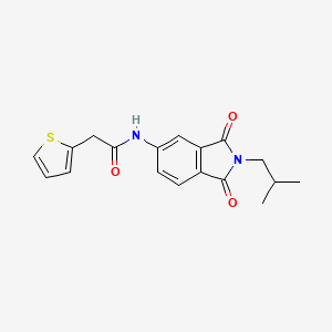 molecular formula C18H18N2O3S B4408970 N-(2-isobutyl-1,3-dioxo-2,3-dihydro-1H-isoindol-5-yl)-2-(2-thienyl)acetamide 