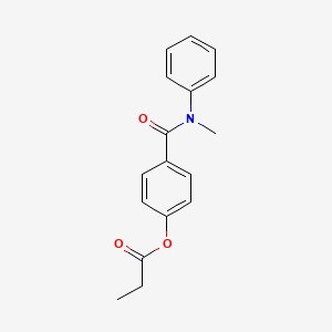 4-{[methyl(phenyl)amino]carbonyl}phenyl propionate