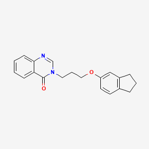 molecular formula C20H20N2O2 B4409032 3-[3-(2,3-dihydro-1H-inden-5-yloxy)propyl]quinazolin-4-one 