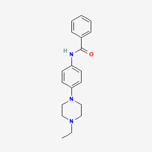 molecular formula C19H23N3O B4409034 N-[4-(4-ethylpiperazin-1-yl)phenyl]benzamide 