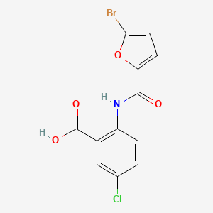 2-{[(5-Bromofuran-2-yl)carbonyl]amino}-5-chlorobenzoic acid