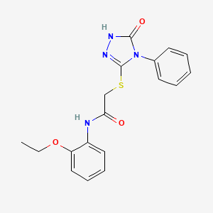 N-(2-ethoxyphenyl)-2-[(5-oxo-4-phenyl-4,5-dihydro-1H-1,2,4-triazol-3-yl)thio]acetamide