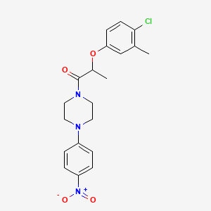 1-[2-(4-chloro-3-methylphenoxy)propanoyl]-4-(4-nitrophenyl)piperazine