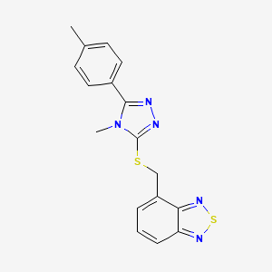 4-({[4-methyl-5-(4-methylphenyl)-4H-1,2,4-triazol-3-yl]thio}methyl)-2,1,3-benzothiadiazole