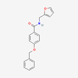 molecular formula C19H17NO3 B4409173 4-(benzyloxy)-N-(2-furylmethyl)benzamide 