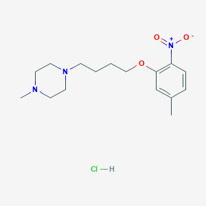 1-methyl-4-[4-(5-methyl-2-nitrophenoxy)butyl]piperazine hydrochloride