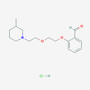 molecular formula C17H26ClNO3 B4409227 2-{2-[2-(3-methyl-1-piperidinyl)ethoxy]ethoxy}benzaldehyde hydrochloride 