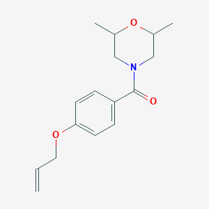 (2,6-Dimethylmorpholin-4-yl)-(4-prop-2-enoxyphenyl)methanone