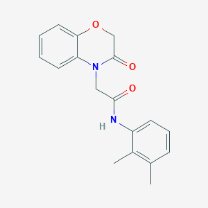 molecular formula C18H18N2O3 B4409275 N-(2,3-dimethylphenyl)-2-(3-oxo-2,3-dihydro-4H-1,4-benzoxazin-4-yl)acetamide 