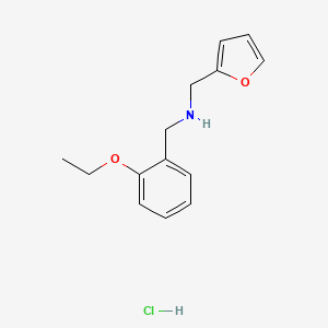 1-(2-ethoxyphenyl)-N-(furan-2-ylmethyl)methanamine;hydrochloride