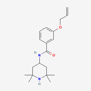 molecular formula C19H28N2O2 B4409288 3-(allyloxy)-N-(2,2,6,6-tetramethyl-4-piperidinyl)benzamide 