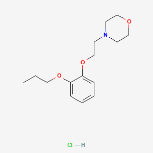 molecular formula C15H24ClNO3 B4409298 4-[2-(2-Propoxyphenoxy)ethyl]morpholine;hydrochloride 