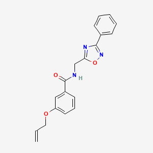 molecular formula C19H17N3O3 B4409305 3-(allyloxy)-N-[(3-phenyl-1,2,4-oxadiazol-5-yl)methyl]benzamide 