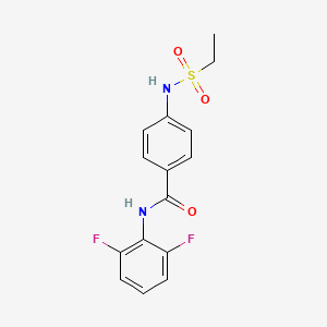 N-(2,6-difluorophenyl)-4-[(ethylsulfonyl)amino]benzamide