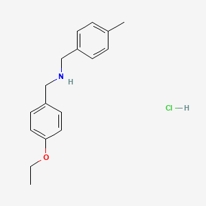 N-[(4-ethoxyphenyl)methyl]-1-(4-methylphenyl)methanamine;hydrochloride