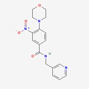 4-(4-morpholinyl)-3-nitro-N-(3-pyridinylmethyl)benzamide