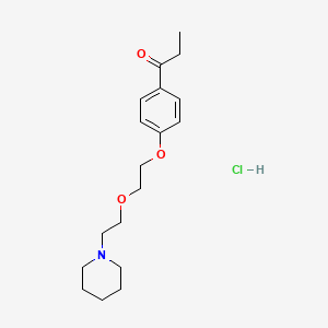 1-[4-[2-(2-Piperidin-1-ylethoxy)ethoxy]phenyl]propan-1-one;hydrochloride