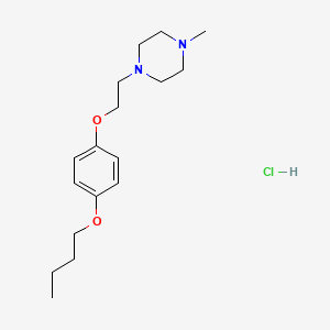 molecular formula C17H29ClN2O2 B4409421 1-[2-(4-Butoxyphenoxy)ethyl]-4-methylpiperazine;hydrochloride 