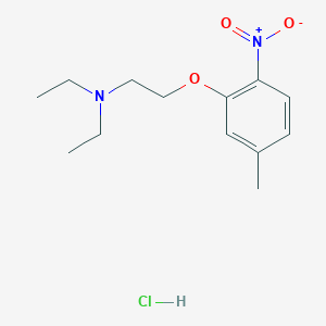 molecular formula C13H21ClN2O3 B4409444 N,N-diethyl-2-(5-methyl-2-nitrophenoxy)ethanamine;hydrochloride 