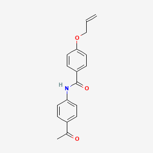 molecular formula C18H17NO3 B4409447 N-(4-acetylphenyl)-4-(allyloxy)benzamide 