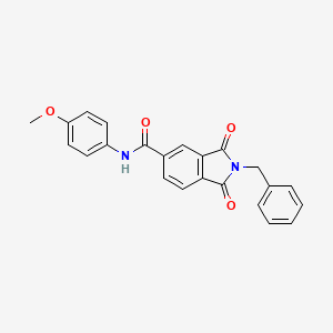 2-benzyl-N-(4-methoxyphenyl)-1,3-dioxo-5-isoindolinecarboxamide