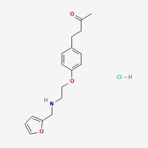 4-[4-[2-(Furan-2-ylmethylamino)ethoxy]phenyl]butan-2-one;hydrochloride