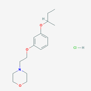 4-[2-(3-Butan-2-yloxyphenoxy)ethyl]morpholine;hydrochloride