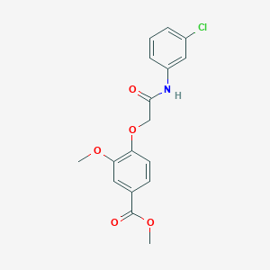 methyl 4-{2-[(3-chlorophenyl)amino]-2-oxoethoxy}-3-methoxybenzoate