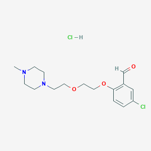 5-Chloro-2-[2-[2-(4-methylpiperazin-1-yl)ethoxy]ethoxy]benzaldehyde;hydrochloride