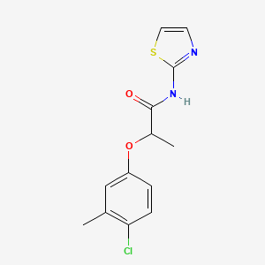 2-(4-chloro-3-methylphenoxy)-N-1,3-thiazol-2-ylpropanamide