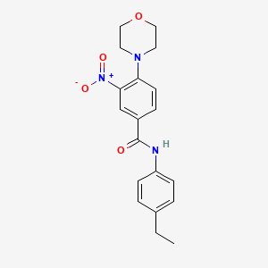 N-(4-ethylphenyl)-4-(4-morpholinyl)-3-nitrobenzamide