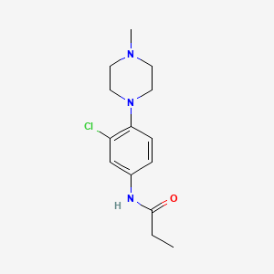 molecular formula C14H20ClN3O B4409545 N-[3-chloro-4-(4-methylpiperazin-1-yl)phenyl]propanamide 