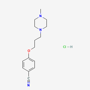 molecular formula C15H22ClN3O B4409546 4-[3-(4-methyl-1-piperazinyl)propoxy]benzonitrile hydrochloride 