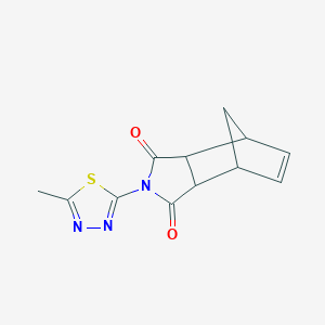 4-(5-methyl-1,3,4-thiadiazol-2-yl)-4-azatricyclo[5.2.1.0~2,6~]dec-8-ene-3,5-dione