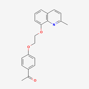 1-(4-{2-[(2-methyl-8-quinolinyl)oxy]ethoxy}phenyl)ethanone