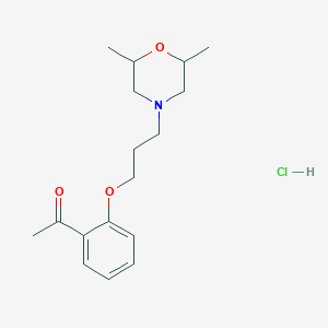 1-[2-[3-(2,6-Dimethylmorpholin-4-yl)propoxy]phenyl]ethanone;hydrochloride