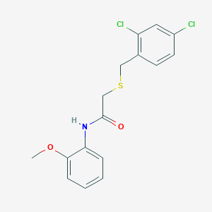 2-[(2,4-dichlorobenzyl)thio]-N-(2-methoxyphenyl)acetamide