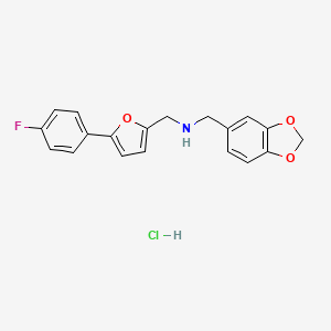 (1,3-benzodioxol-5-ylmethyl){[5-(4-fluorophenyl)-2-furyl]methyl}amine hydrochloride