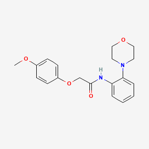 2-(4-methoxyphenoxy)-N-[2-(4-morpholinyl)phenyl]acetamide