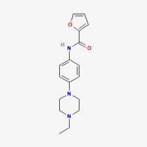 molecular formula C17H21N3O2 B4409659 N-[4-(4-ethylpiperazin-1-yl)phenyl]furan-2-carboxamide 