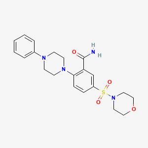 5-(4-morpholinylsulfonyl)-2-(4-phenyl-1-piperazinyl)benzamide