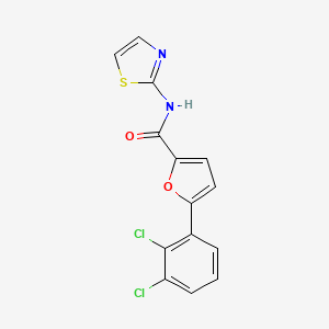 molecular formula C14H8Cl2N2O2S B4409716 5-(2,3-dichlorophenyl)-N-1,3-thiazol-2-yl-2-furamide 