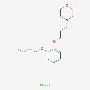 molecular formula C17H28ClNO3 B4409723 4-[3-(2-Butoxyphenoxy)propyl]morpholine;hydrochloride 