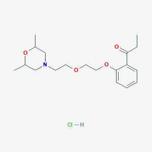 1-[2-[2-[2-(2,6-Dimethylmorpholin-4-yl)ethoxy]ethoxy]phenyl]propan-1-one;hydrochloride