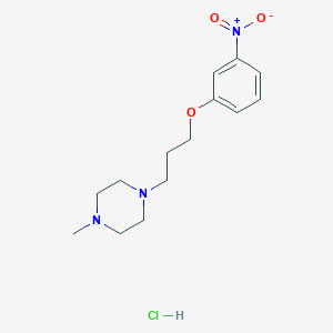 molecular formula C14H22ClN3O3 B4409738 1-methyl-4-[3-(3-nitrophenoxy)propyl]piperazine hydrochloride 